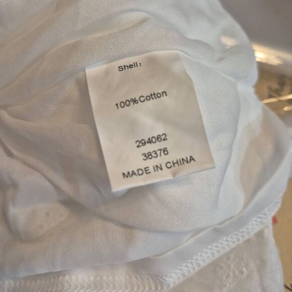 Petallush Women's White Cotton Allover Lace Lined Dress NEW - Picture 12 of 13